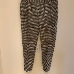 Black and white patterned Chatham trousers